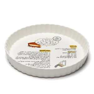 תבנית פאי פורצלן עם מתכון עוגת גבינה פירורים