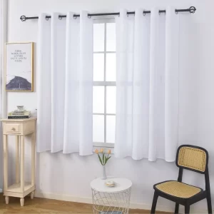 וילון 140x160 ס"מ לבן